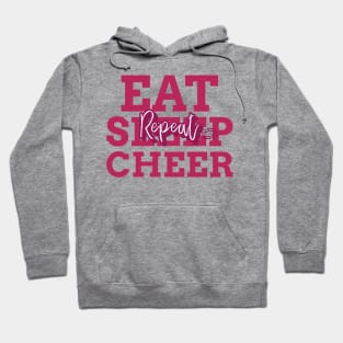 eat sleep cheer repeat Hoodie